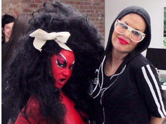 New York: E.V. Day and Kembra Pfahler, Opening of 'Giverny" and "An Oje at the Hole' at the Hole
