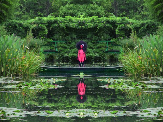 Untitled 21 - Giverny, 2012 a Collaboration with Kembra Pfahler &copy; E.V.Day at Hole Gallery, NYC, &nbsp;