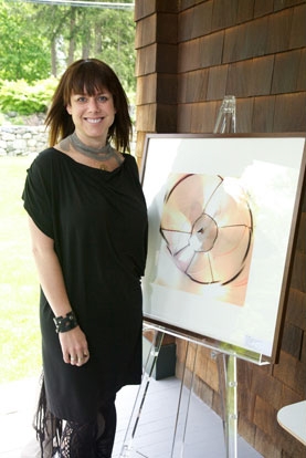 3/13 Artist E.V. Day with the limited edition print, Purring Chamber Vertigo,&amp;nbsp;she created to benefit The Glass House.